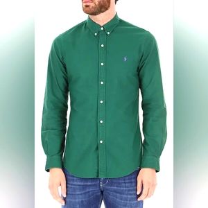 POLO RALPH LAUREN - OXFORD BUTTON DOWN SPORT SHIRT with Rosewood Polo Horse Logo